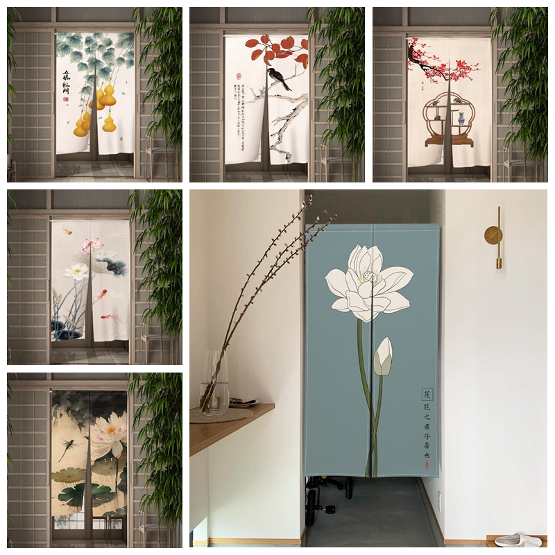 Noren Curtain Doorway - 일본 노렌 출입구, 중국 전통 그림