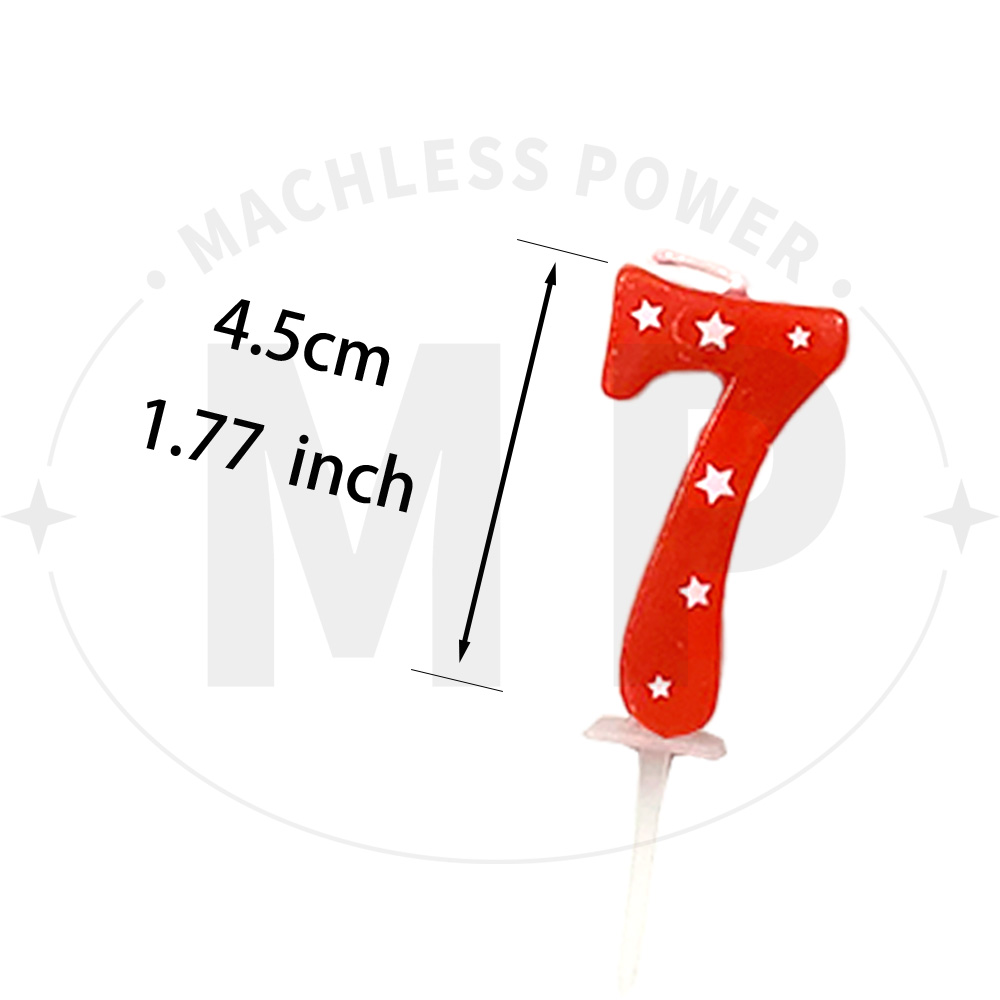 4.5cm 빨간색 파란색 숫자 스타 생일 양초 미국 국 - Japanese Candle Wax 리뷰 및 가격