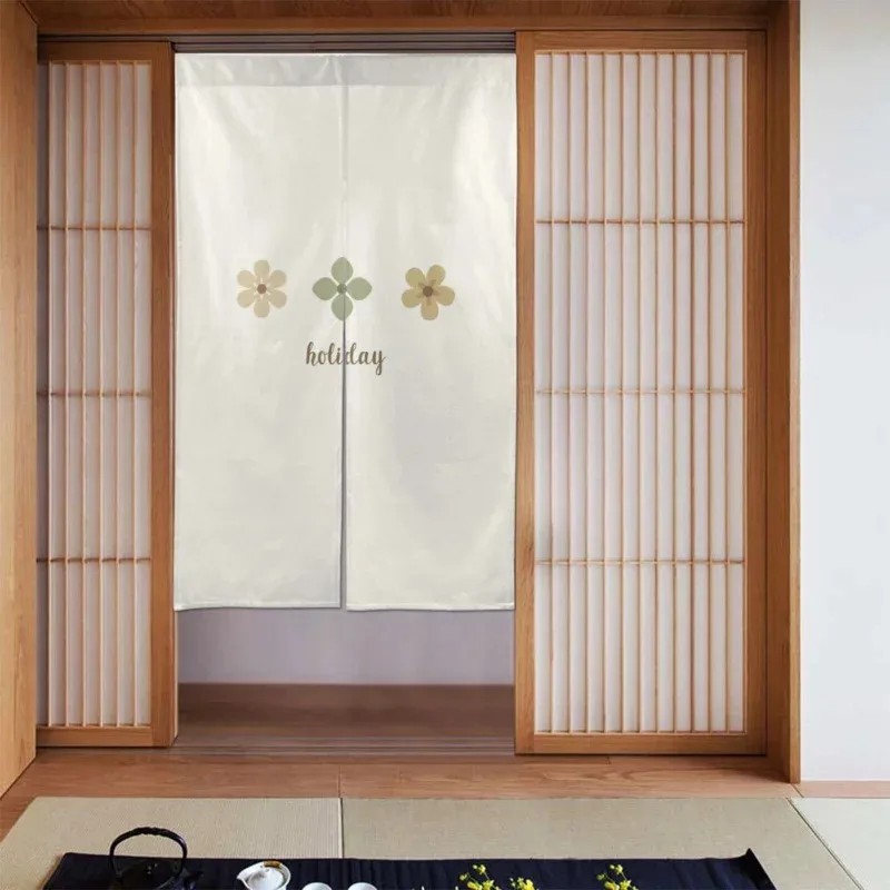 휴일 테마의 문장문 커튼, 미니멀리스트 꽃무늬 노렌 커 - Noren Curtain Doorway 리뷰 및 가격