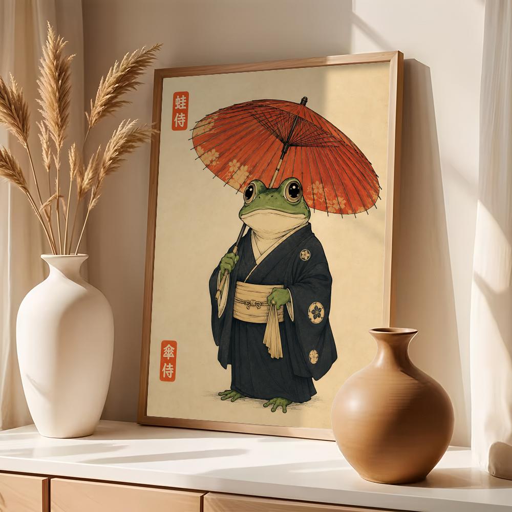 문화적 일본 개구리 라이프 스타일 그림 서예 캔버스 포 - Lifestyle Of Japanese 리뷰 및 가격